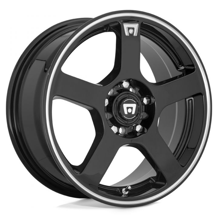 Motegi Racing<br>MR116 FS5 Gloss Black Machined Flange (15x6.5)